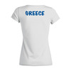 Заказать женскую футболку в Москве. Футболка базовая Греческий остров от GRstyle  - готовые дизайны и нанесение принтов.