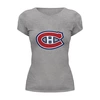 Заказать женскую футболку в Москве. Футболка базовая Montreal Canadiens / NHL Canada от KinoArt - готовые дизайны и нанесение принтов.