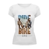 Заказать женскую футболку в Москве. Футболка базовая Ride Your Bike (Город) от white_irbis - готовые дизайны и нанесение принтов.