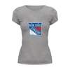 Заказать женскую футболку в Москве. Футболка базовая New York Rangers / NHL USA от KinoArt - готовые дизайны и нанесение принтов.