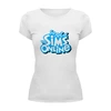 Заказать женскую футболку в Москве. Футболка базовая Sims Online от THE_NISE  - готовые дизайны и нанесение принтов.