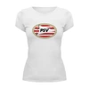 Заказать женскую футболку в Москве. Футболка базовая PSV FC от THE_NISE  - готовые дизайны и нанесение принтов.