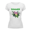 Заказать женскую футболку в Москве. Футболка базовая summer от THE_NISE  - готовые дизайны и нанесение принтов.