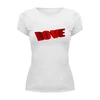 Заказать женскую футболку в Москве. Футболка базовая День влюбленных от THE_NISE  - готовые дизайны и нанесение принтов.