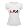 Заказать женскую футболку в Москве. Футболка базовая группа N.W.A от Fedor - готовые дизайны и нанесение принтов.