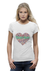 Заказать женскую футболку в Москве. Футболка базовая Heart Beat от OEX design - готовые дизайны и нанесение принтов.