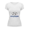 Заказать женскую футболку в Москве. Футболка базовая Hyundai от autostal@mail.ru - готовые дизайны и нанесение принтов.