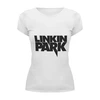 Заказать женскую футболку в Москве. Футболка базовая Linkin Park logo от alexunder - готовые дизайны и нанесение принтов.