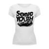 Заказать женскую футболку в Москве. Футболка базовая Sonic Youth от geekbox - готовые дизайны и нанесение принтов.