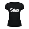 Заказать женскую футболку в Москве. Футболка базовая The Sims от THE_NISE  - готовые дизайны и нанесение принтов.
