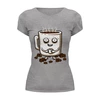 Заказать женскую футболку в Москве. Футболка базовая Кофе (Coffee) от coolmag - готовые дизайны и нанесение принтов.