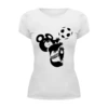 Заказать женскую футболку в Москве. Футболка базовая Олимпийский мишка  от T-shirt print  - готовые дизайны и нанесение принтов.