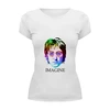 Заказать женскую футболку в Москве. Футболка базовая "John Lennon" от Fedor - готовые дизайны и нанесение принтов.