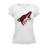 Заказать женскую футболку в Москве. Футболка базовая  Arizona Coyotes от dobryidesign - готовые дизайны и нанесение принтов.