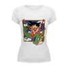 Заказать женскую футболку в Москве. Футболка базовая dragon ball от Y L - готовые дизайны и нанесение принтов.