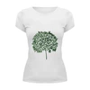 Заказать женскую футболку в Москве. Футболка базовая оливковое дерево от okonit - готовые дизайны и нанесение принтов.