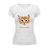 Заказать женскую футболку в Москве. Футболка базовая cute sweet kitty от stepan gilev - готовые дизайны и нанесение принтов.