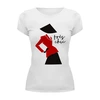Заказать женскую футболку в Москве. Футболка базовая Tres Chic от fashionsallymagazine@gmail.com - готовые дизайны и нанесение принтов.