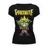 Заказать женскую футболку в Москве. Футболка базовая FORTNITE от balden - готовые дизайны и нанесение принтов.