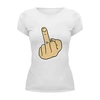 Заказать женскую футболку в Москве. Футболка базовая The Fuck от rybdenis1@mail.ru - готовые дизайны и нанесение принтов.