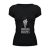 Заказать женскую футболку в Москве. Футболка базовая Sherlock Holmes от cherdantcev - готовые дизайны и нанесение принтов.
