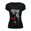 Заказать женскую футболку в Москве. Футболка базовая Классный Слон от pangeaaffair - готовые дизайны и нанесение принтов.