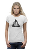 Заказать женскую футболку в Москве. Футболка базовая Moon Fern от oneredfoxstore@gmail.com - готовые дизайны и нанесение принтов.