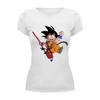 Заказать женскую футболку в Москве. Футболка базовая dragon ball от Y L - готовые дизайны и нанесение принтов.