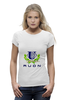 Заказать женскую футболку в Москве. Футболка базовая РУДН-1 от fcsm9622 - готовые дизайны и нанесение принтов.
