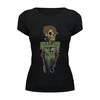 Заказать женскую футболку в Москве. Футболка базовая Skeleton Art от Leichenwagen - готовые дизайны и нанесение принтов.