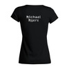 Заказать женскую футболку в Москве. Футболка базовая Майкл Майерс от Alex Valerich - готовые дизайны и нанесение принтов.