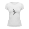 Заказать женскую футболку в Москве. Футболка базовая Vector Bird от sosushkov@gmail.com - готовые дизайны и нанесение принтов.