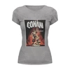 Заказать женскую футболку в Москве. Футболка базовая Conan the Barbarian от KinoArt - готовые дизайны и нанесение принтов.