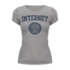 Заказать женскую футболку в Москве. Футболка базовая Интернет от geekbox - готовые дизайны и нанесение принтов.