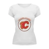 Заказать женскую футболку в Москве. Футболка базовая Calgary Flames от kspsshop - готовые дизайны и нанесение принтов.