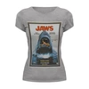 Заказать женскую футболку в Москве. Футболка базовая Jaws / Челюсти от KinoArt - готовые дизайны и нанесение принтов.
