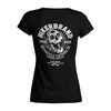 Заказать женскую футболку в Москве. Футболка базовая Bikerbrand от Leichenwagen - готовые дизайны и нанесение принтов.