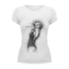 Заказать женскую футболку в Москве. Футболка базовая Marilyn Monroe от Leichenwagen - готовые дизайны и нанесение принтов.