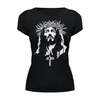 Заказать женскую футболку в Москве. Футболка базовая Jesus Christ от balden - готовые дизайны и нанесение принтов.