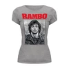 Заказать женскую футболку в Москве. Футболка базовая Rambo от Leichenwagen - готовые дизайны и нанесение принтов.