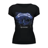 Заказать женскую футболку в Москве. Футболка базовая Metallica "Ride the Lighting" от prokop7 - готовые дизайны и нанесение принтов.