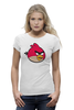 Заказать женскую футболку в Москве. Футболка базовая Angry Birds от kto1914@mail.ru - готовые дизайны и нанесение принтов.