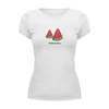 Заказать женскую футболку в Москве. Футболка базовая Watermelon — арбуз от mironcrig@gmail.com - готовые дизайны и нанесение принтов.