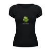 Заказать женскую футболку в Москве. Футболка базовая Android от pahmel - готовые дизайны и нанесение принтов.