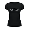 Заказать женскую футболку в Москве. Футболка базовая Monster Energy от THE_NISE  - готовые дизайны и нанесение принтов.