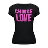 Заказать женскую футболку в Москве. Футболка базовая Choose Love от Andy Quarry - готовые дизайны и нанесение принтов.