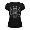 Заказать женскую футболку в Москве. Футболка базовая Сборная Германии от geekbox - готовые дизайны и нанесение принтов.