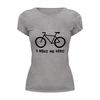 Заказать женскую футболку в Москве. Футболка базовая I Love My Bike от Виктория - готовые дизайны и нанесение принтов.