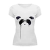 Заказать женскую футболку в Москве. Футболка базовая Panda от Антонио Венце - готовые дизайны и нанесение принтов.