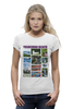 Заказать женскую футболку в Москве. Футболка базовая Pushchino beach от Andy Quarry - готовые дизайны и нанесение принтов.